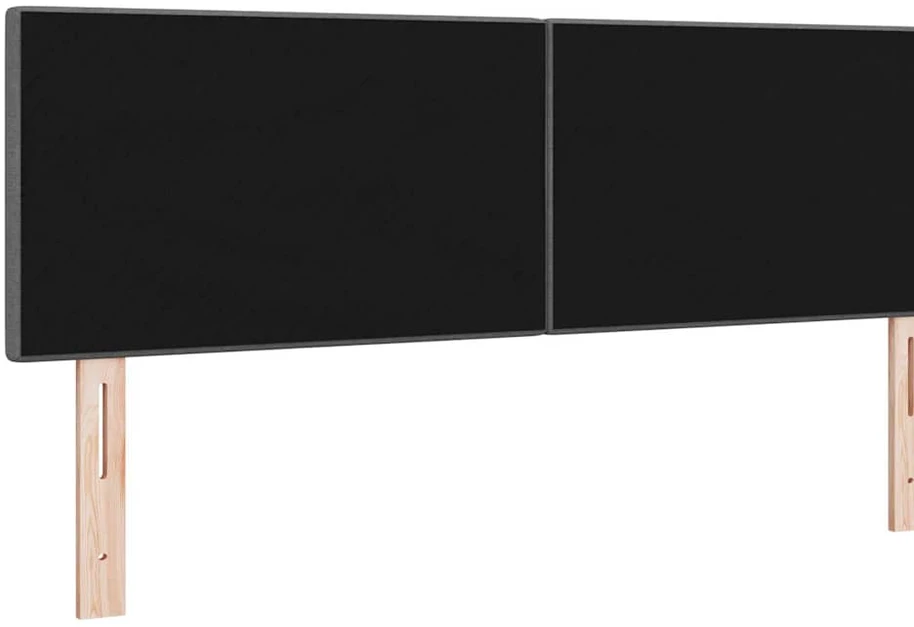 LED galvūgalis su LED juostelėmis Tamsiai pilka 144 cm audinys