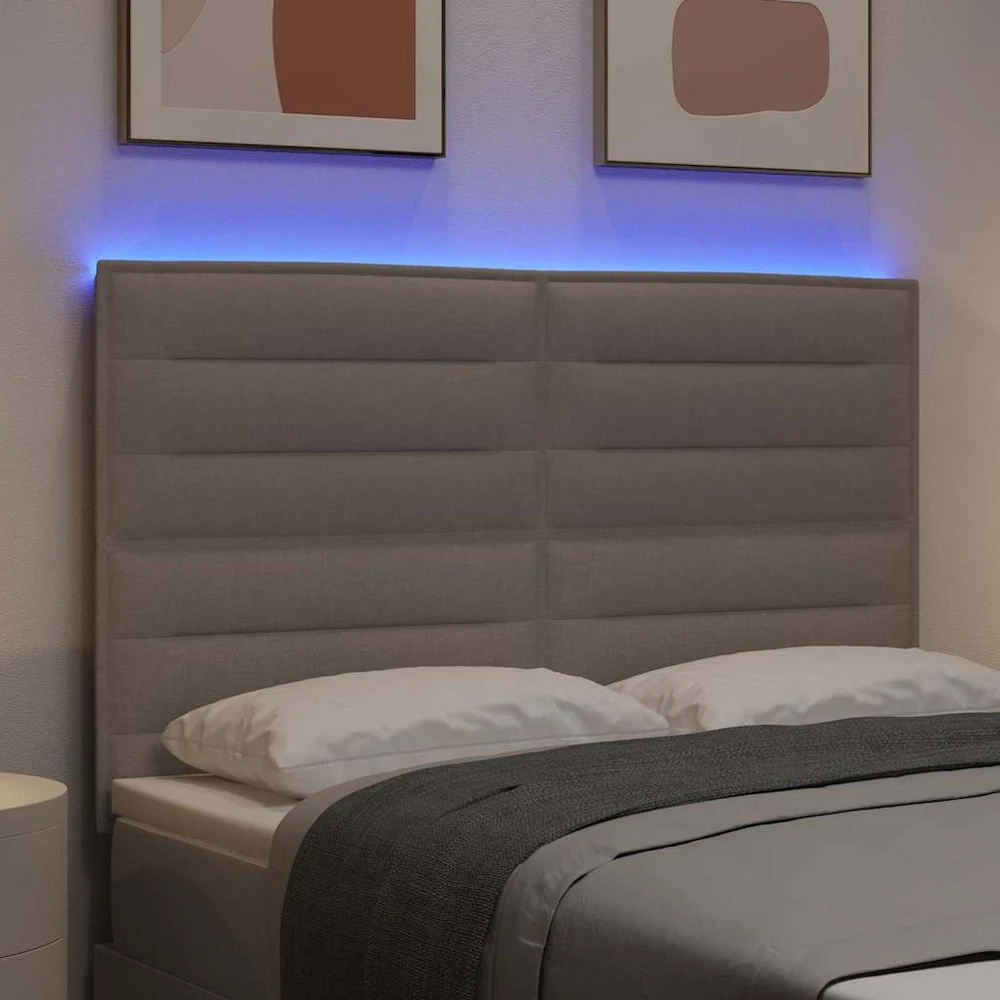 LED galvūgalis Taupe audinys