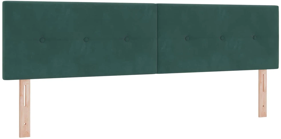 LED galvūgalis su LED juostelėmis Žalia 180 cm Aksomas
