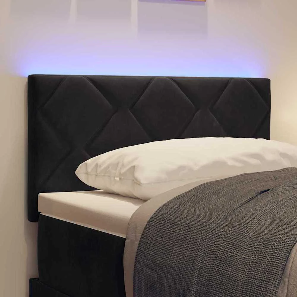LED galvūgalis Juodas 80 cm Aksomas