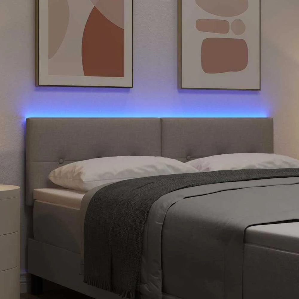 LED galvūgalis Taupe audinys