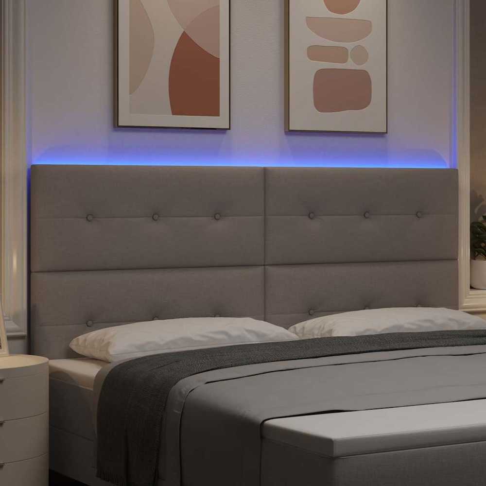 LED galvūgalis Taupe audinys