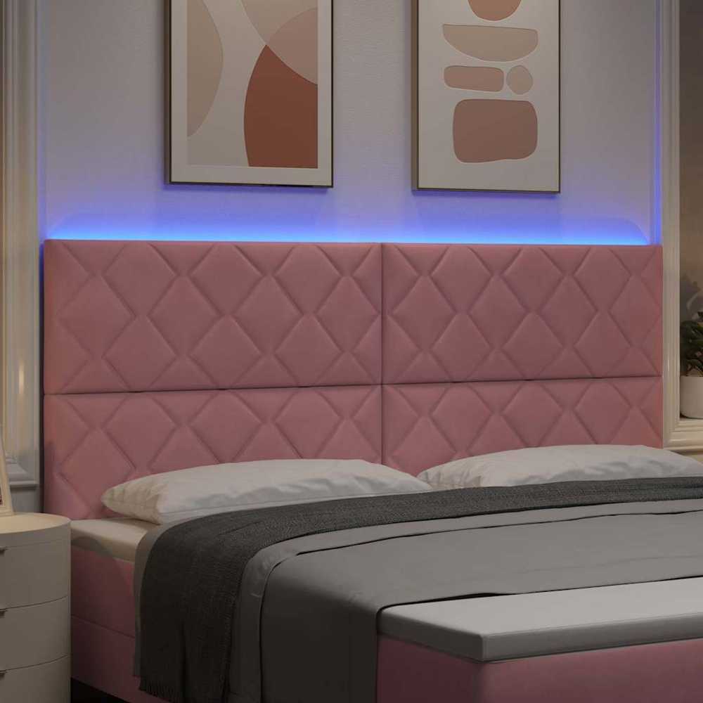 LED galvūgalis Rožinė 200 cm Aksomas