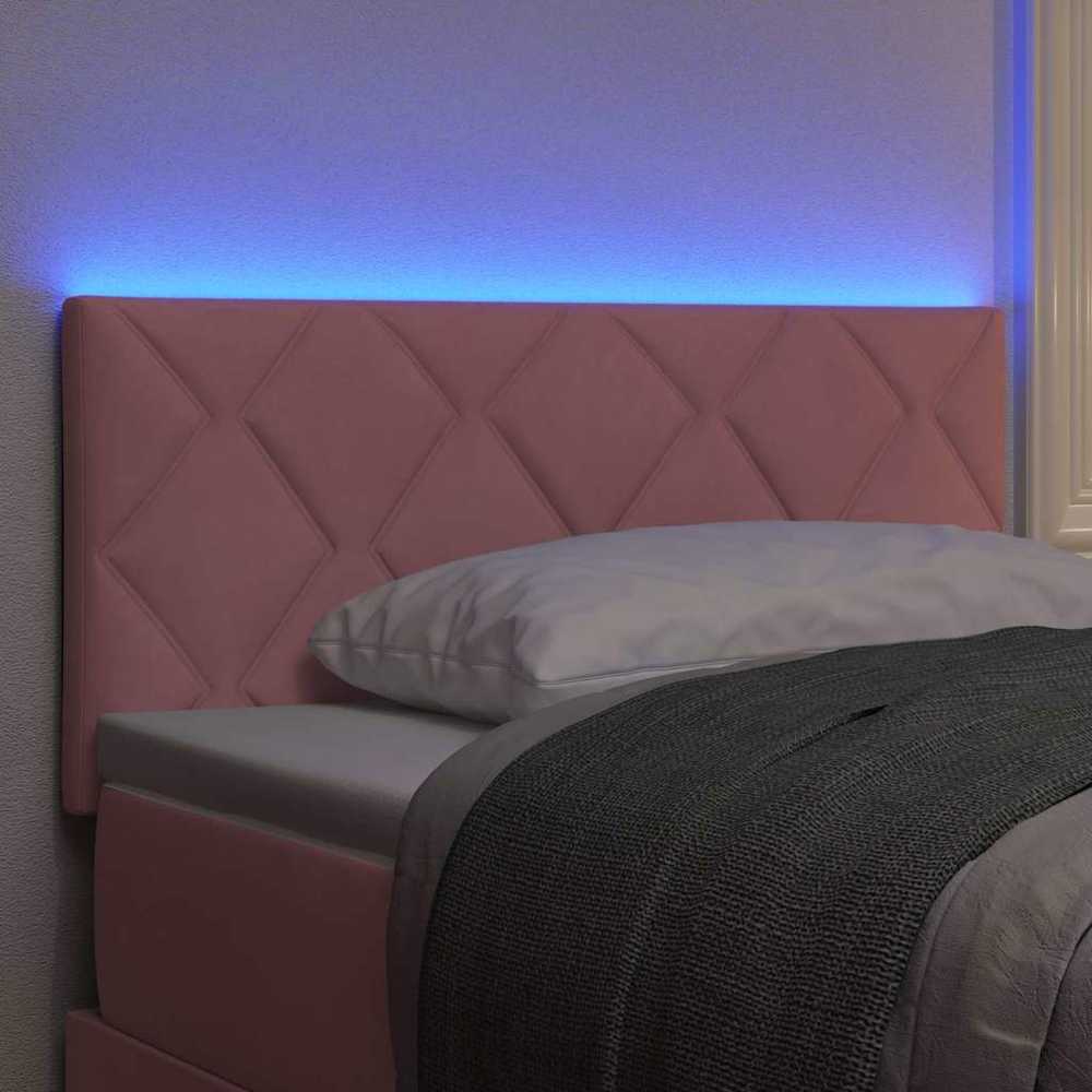 LED galvūgalis Rožinė 90 cm Aksomas