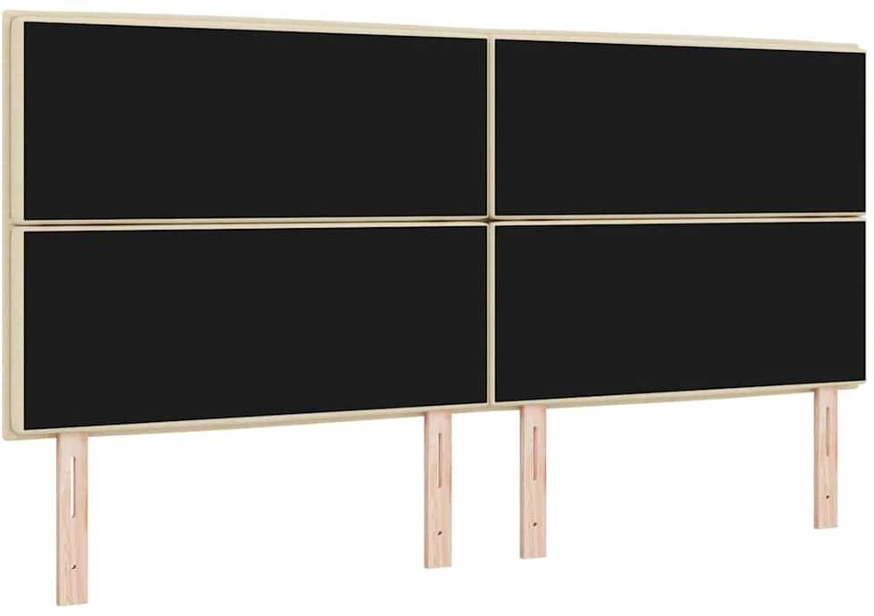 LED galvūgalis su LED juostelėmis Kreminė 200 cm audinys
