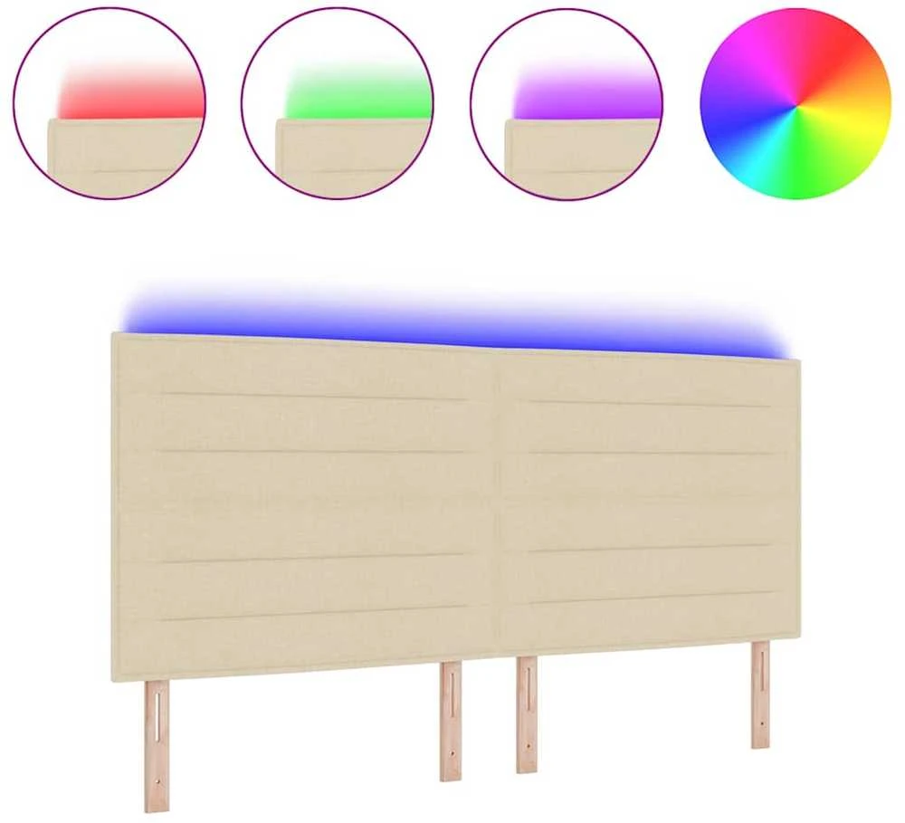 LED galvūgalis Kreminė audinys