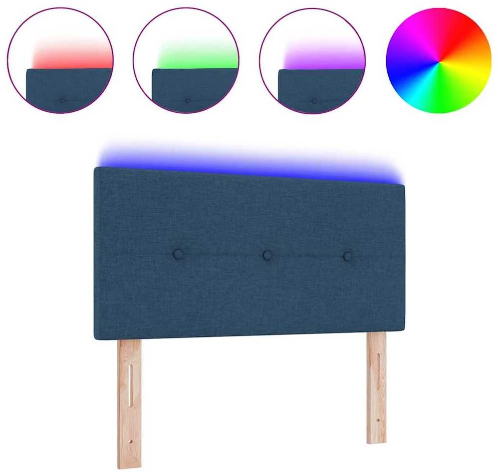 LED galvūgalis su LED juostelėmis Mėlyna 80 cm audinys
