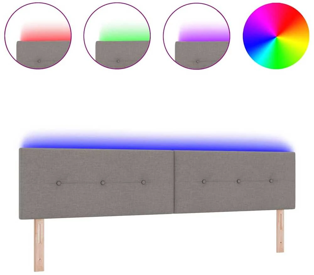 LED galvūgalis Taupe audinys