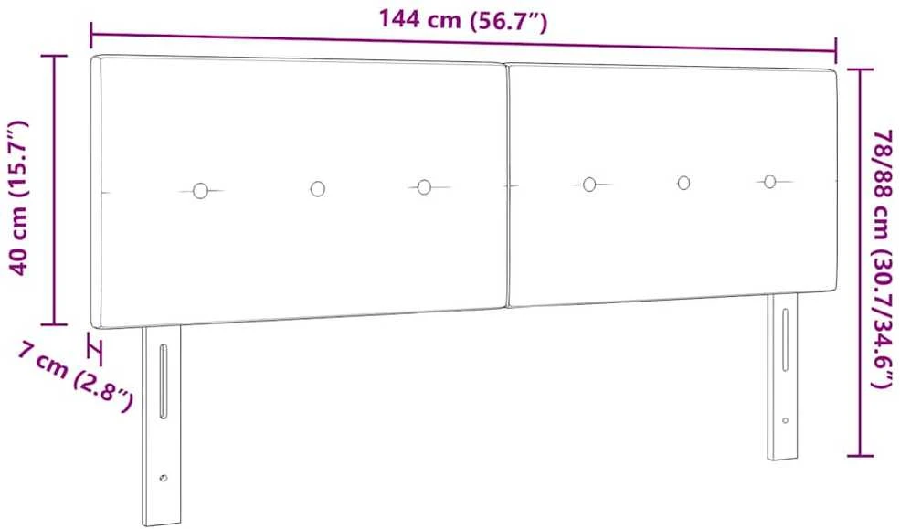 LED galvūgalis Taupe audinys