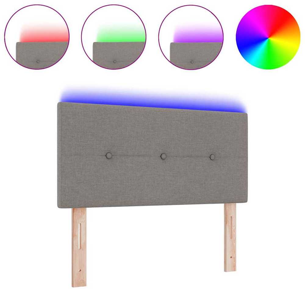 LED galvūgalis Taupe audinys