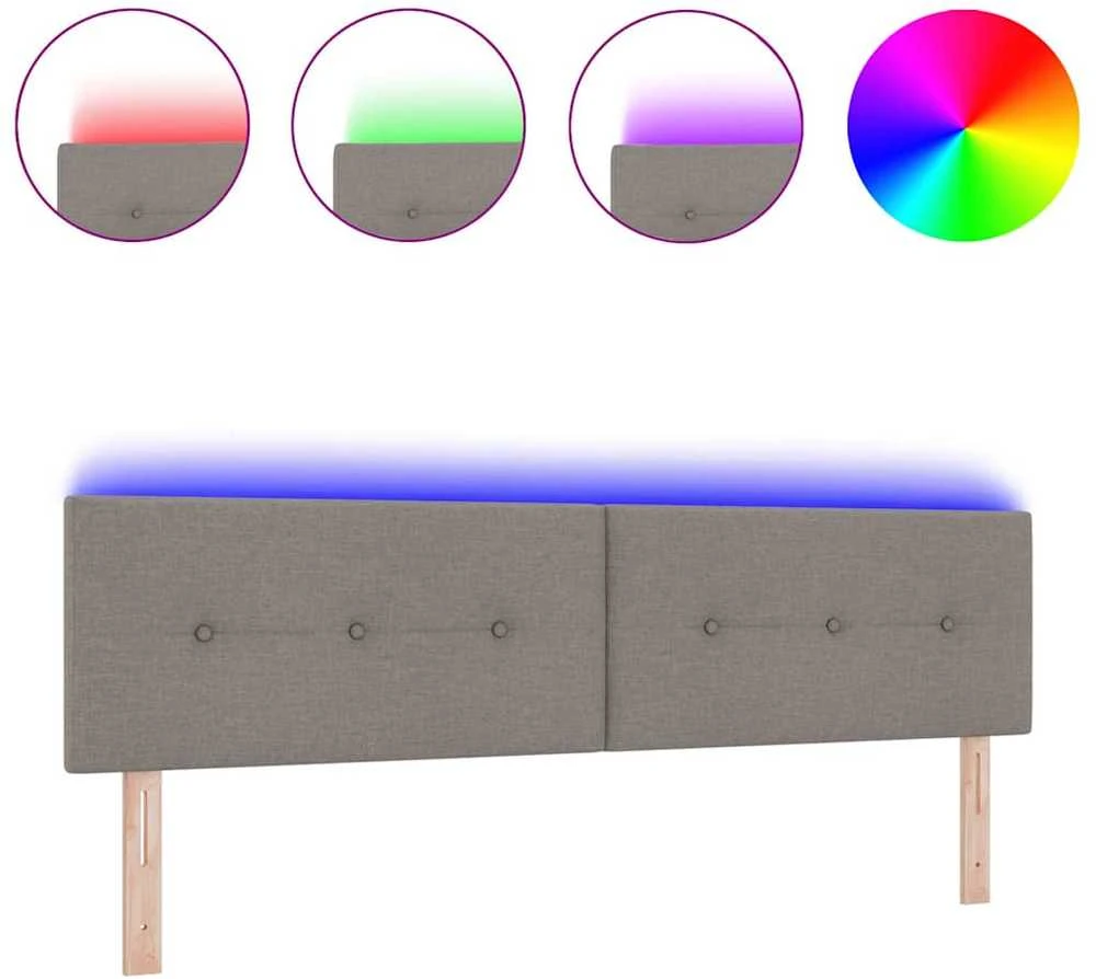 LED galvūgalis Taupe audinys