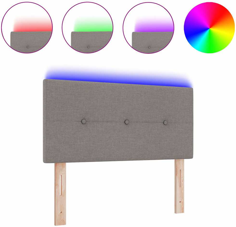 LED galvūgalis Taupe audinys
