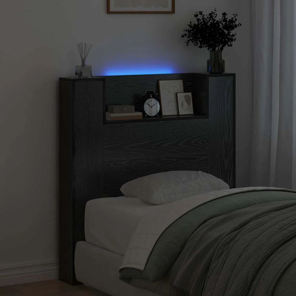 LED galvūgalis su saugojimu Juodojo ąžuolo Apdirbta mediena
