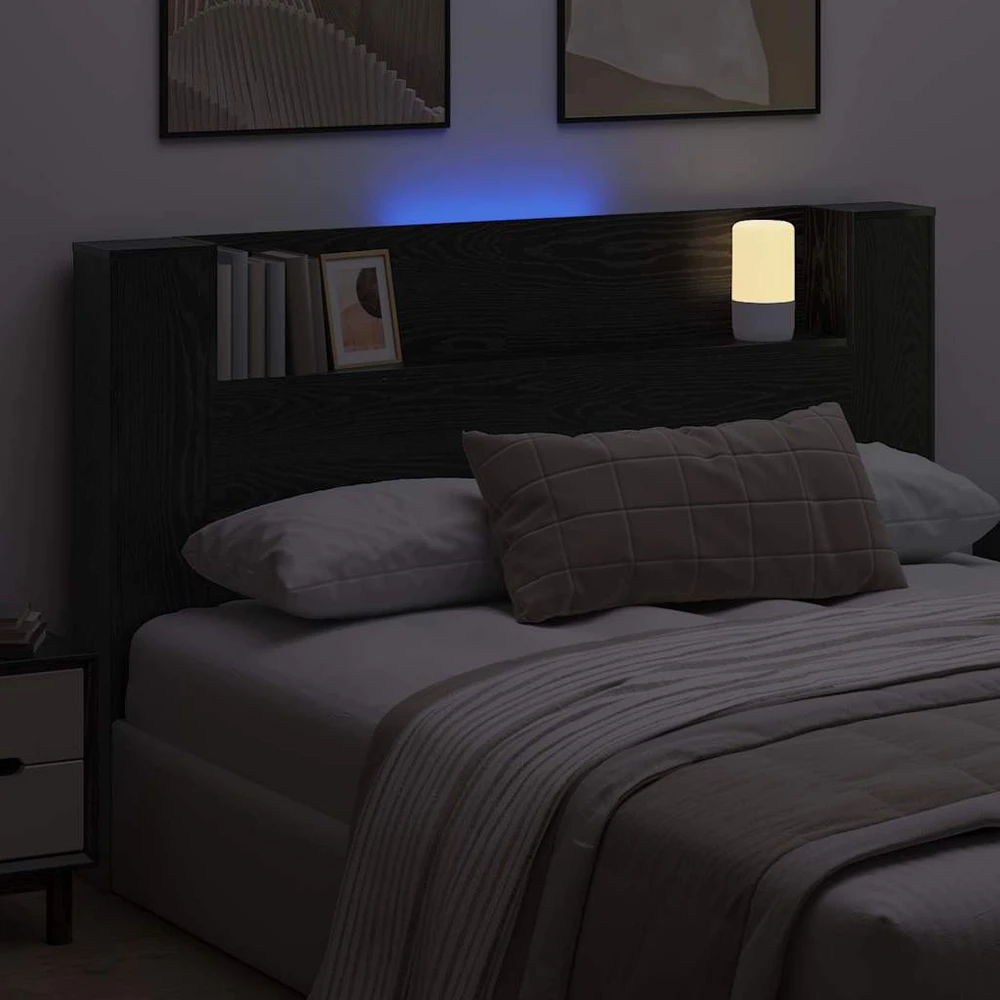LED galvūgalis su saugojimu Juodojo ąžuolo Apdirbta mediena