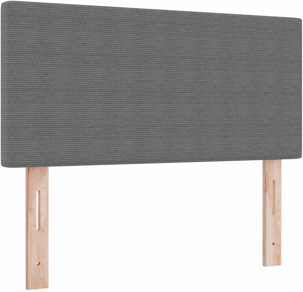 LED galvūgalis Šviesiai pilka 100 cm Kordūrinis audinys