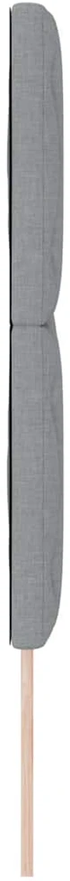 LED galvūgalis Šviesiai pilka 144 cm audinys