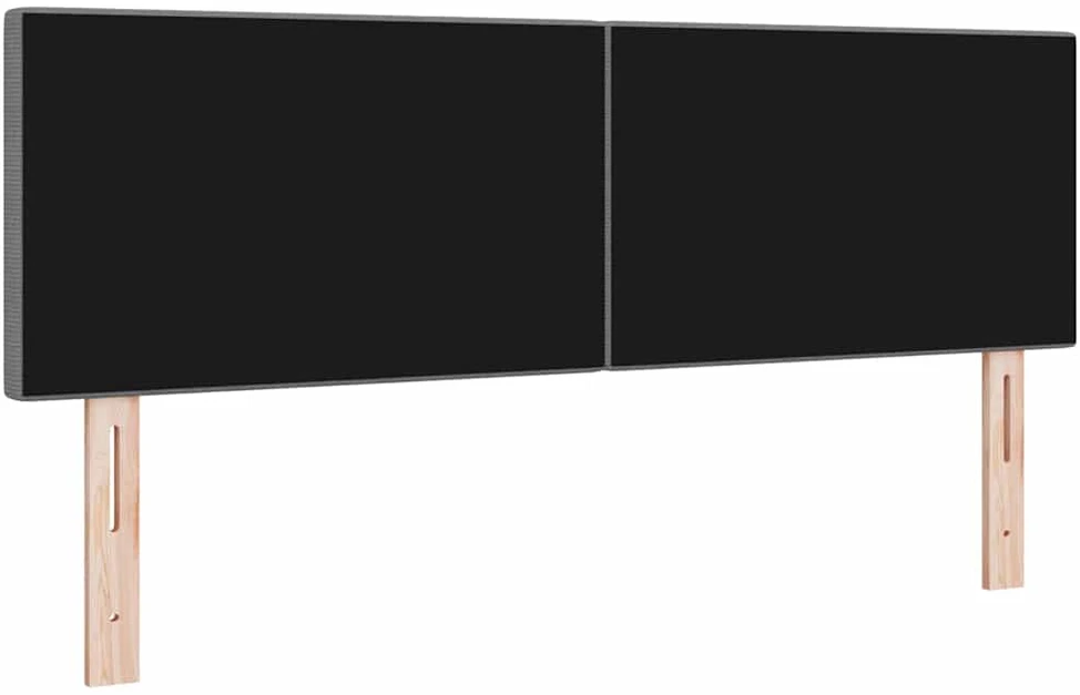 LED galvūgalis Šviesiai pilka 144 cm Kordūrinis audinys
