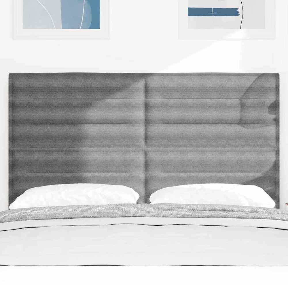 LED galvūgalis Šviesiai pilka 144 cm Kordūrinis audinys