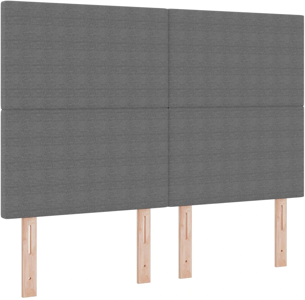 LED galvūgalis Šviesiai pilka 160 cm Kordūrinis audinys
