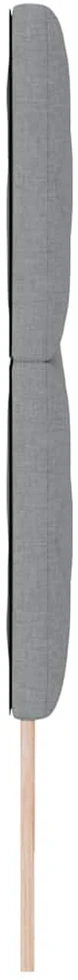 LED galvūgalis Šviesiai pilka 180 cm audinys
