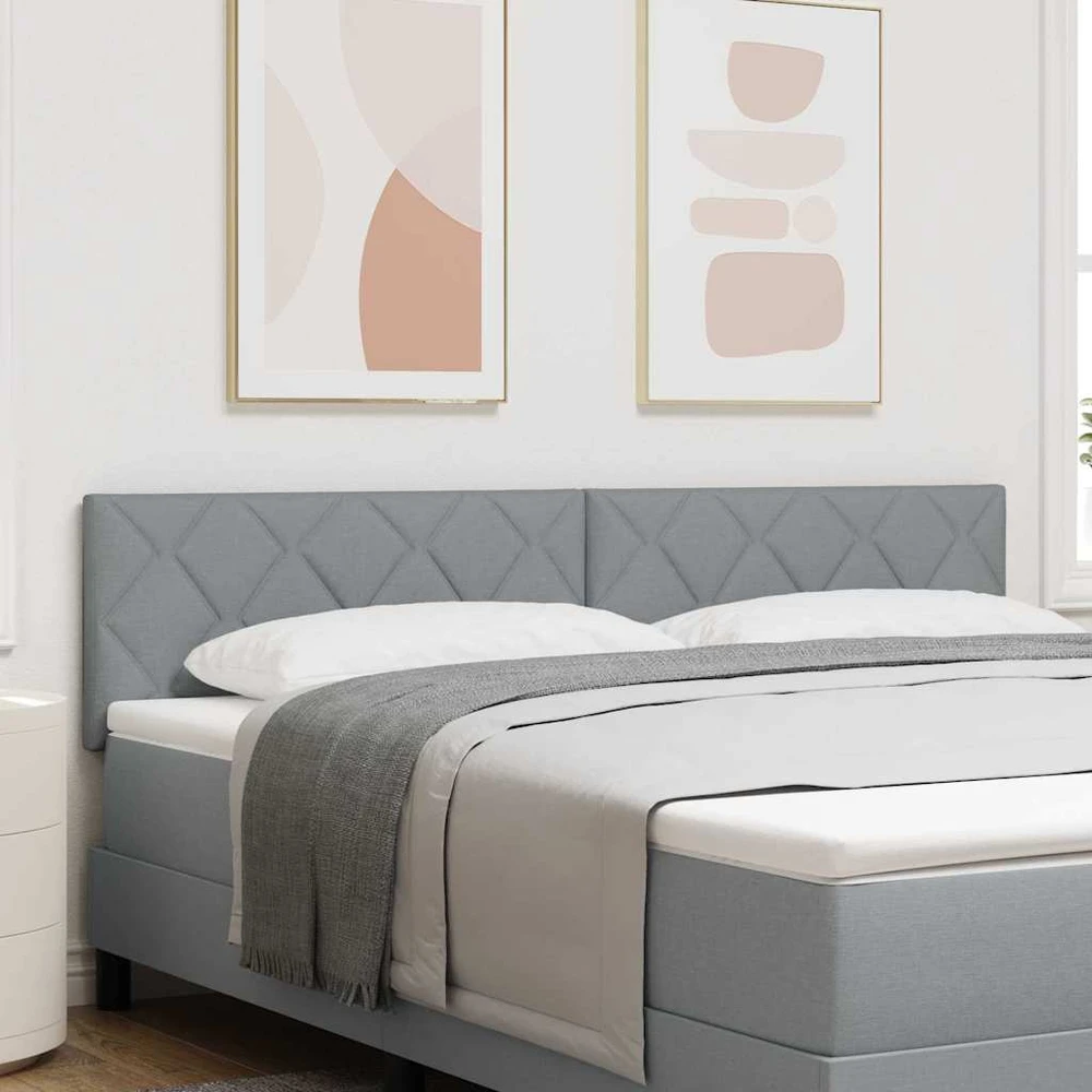 LED galvūgalis Šviesiai pilka 180 cm audinys