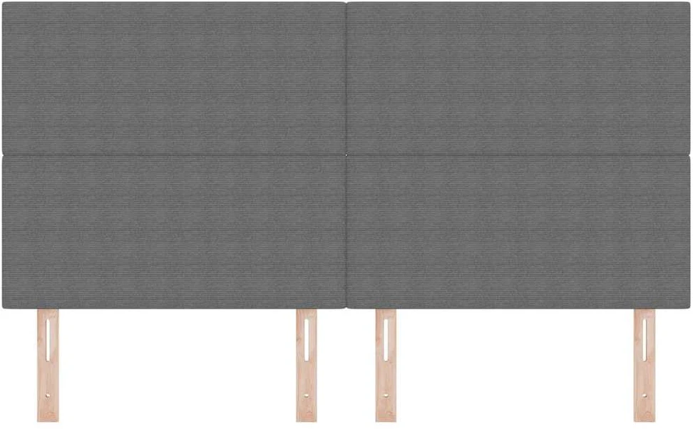 LED galvūgalis Šviesiai pilka 180 cm Kordūrinis audinys