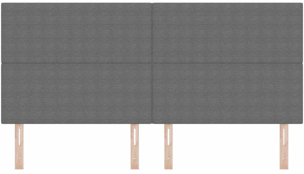 LED galvūgalis Šviesiai pilka 200 cm Kordūrinis audinys