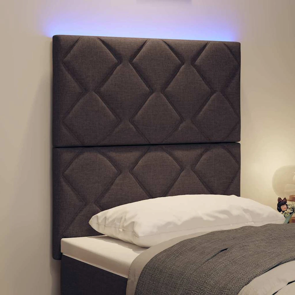 LED galvūgalis Šviesiai pilka 80 cm audinys