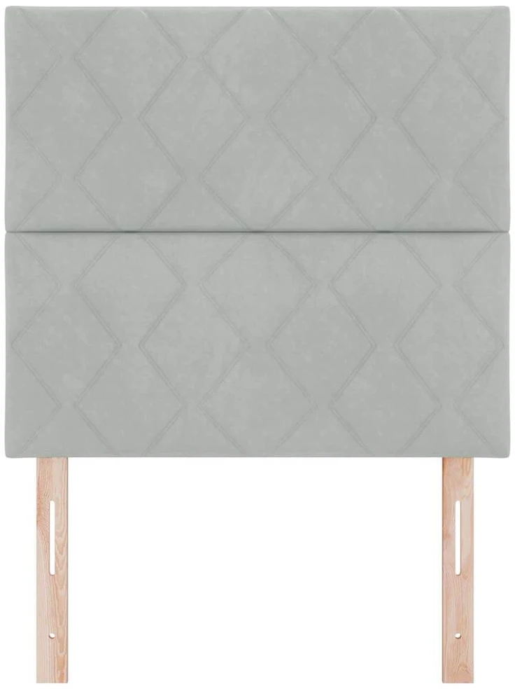 LED galvūgalis Šviesiai pilka 90 cm Aksomas