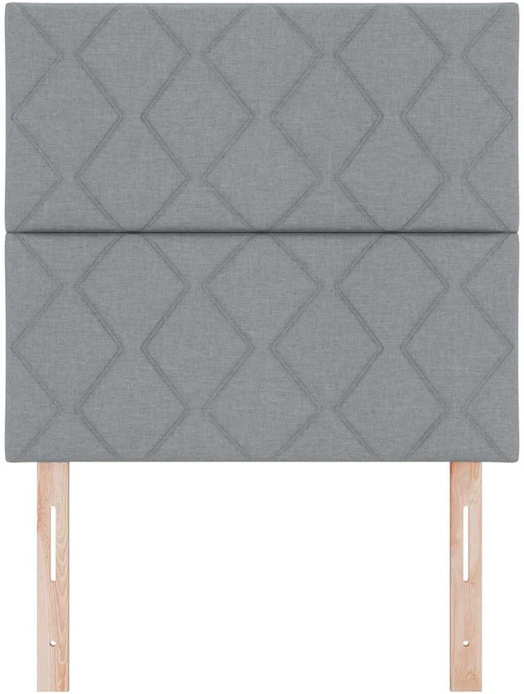 LED galvūgalis Šviesiai pilka 90 cm audinys