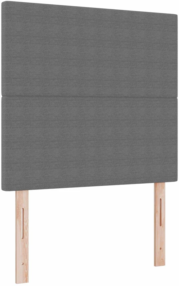 LED galvūgalis Šviesiai pilka 90 cm Kordūrinis audinys