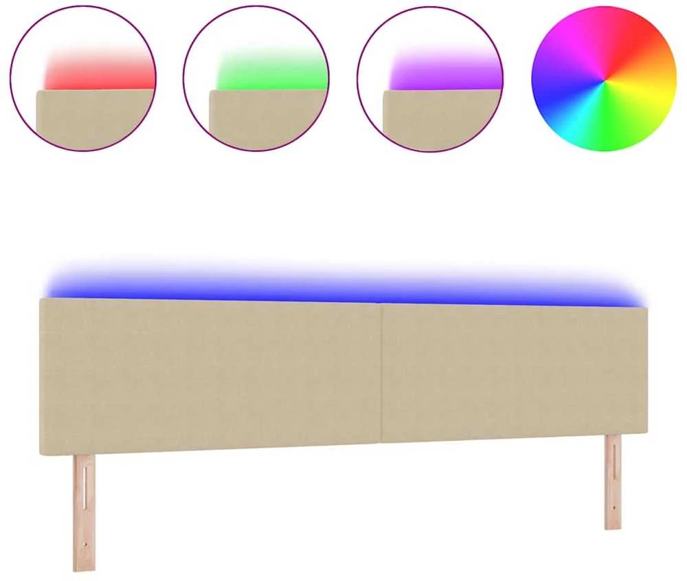 LED galvūgalis Pilkai žalia 200 cm Kordūrinis audinys