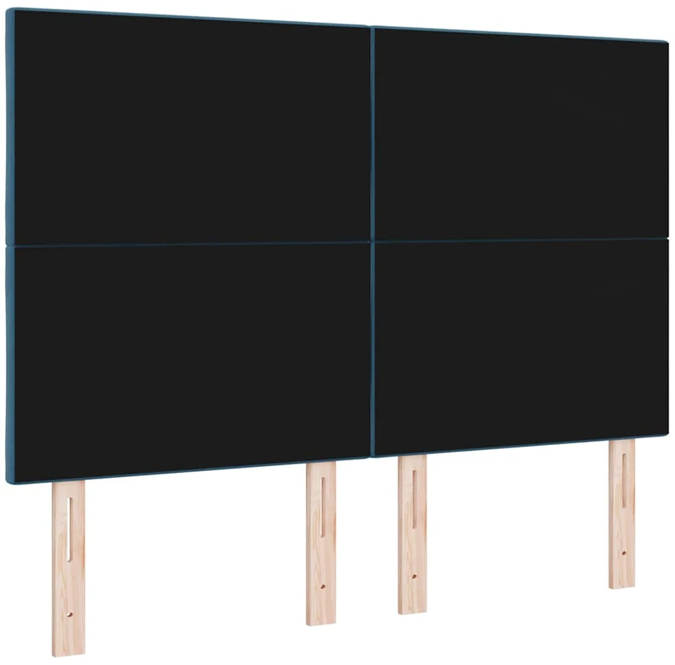 LED galvūgalis Tamsiai mėlyna 160 cm Aksomas