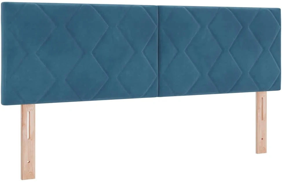 LED galvūgalis Tamsiai mėlyna 160 cm Aksomas