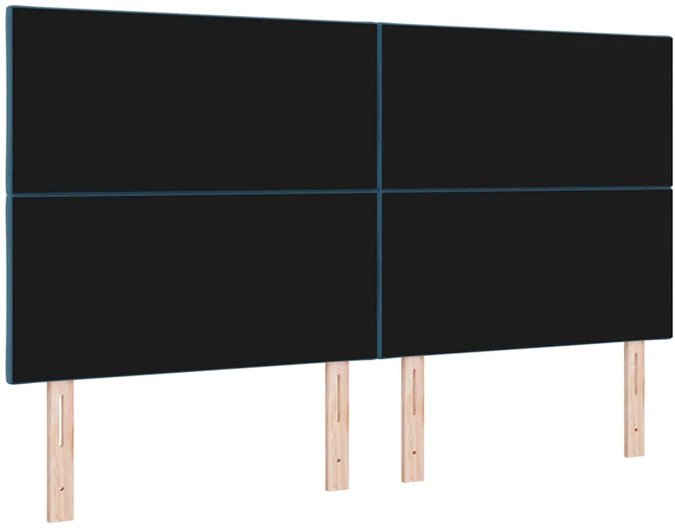 LED galvūgalis Tamsiai mėlyna 180 cm Aksomas