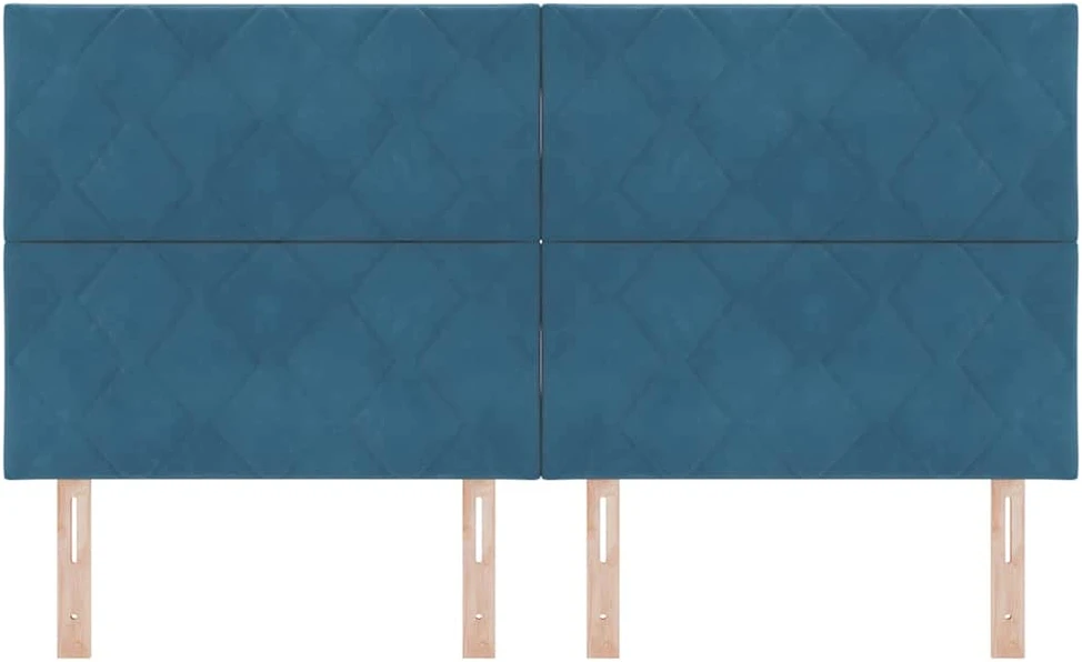 LED galvūgalis Tamsiai mėlyna 180 cm Aksomas