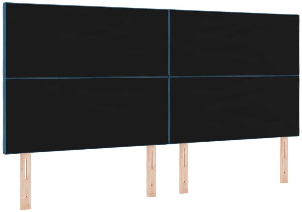 LED galvūgalis Tamsiai mėlyna 200 cm Aksomas