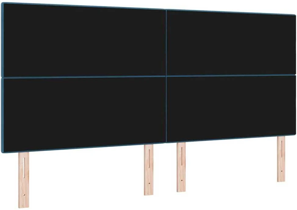 LED galvūgalis su LED juostelėmis Mėlyna 200 cm Aksomas