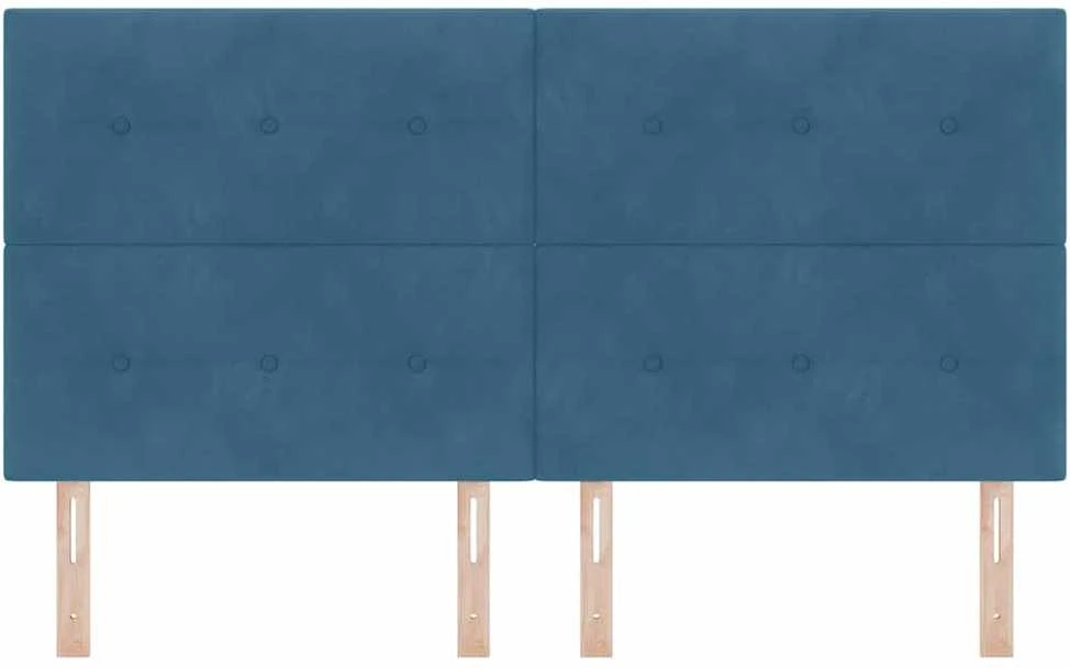 LED galvūgalis su LED juostelėmis Mėlyna 180 cm Aksomas