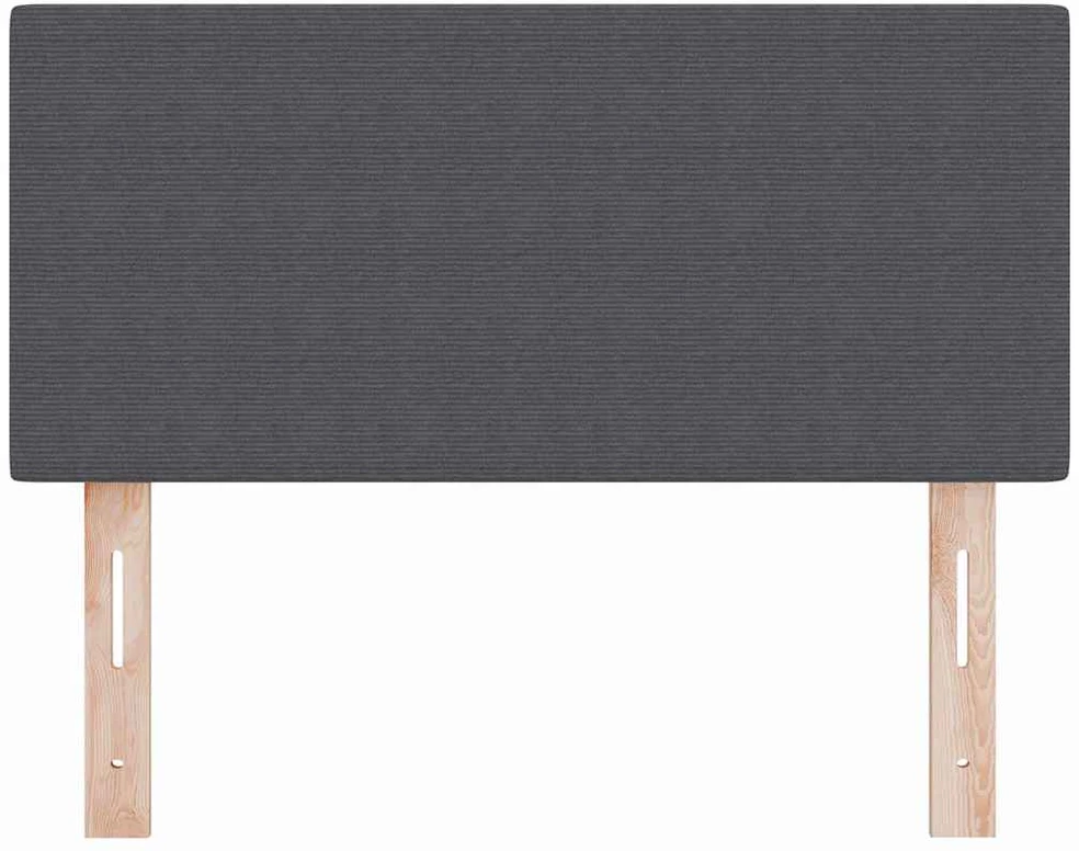 LED galvūgalis Tamsiai pilka 100 cm Kordūrinis audinys