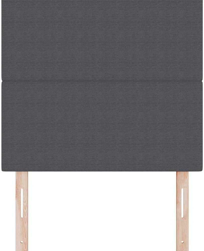 LED galvūgalis Tamsiai pilka 100 cm Kordūrinis audinys