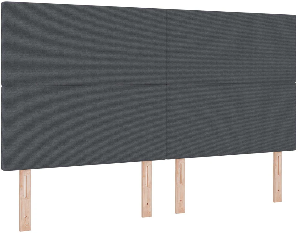LED galvūgalis Tamsiai pilka 180 cm Kordūrinis audinys