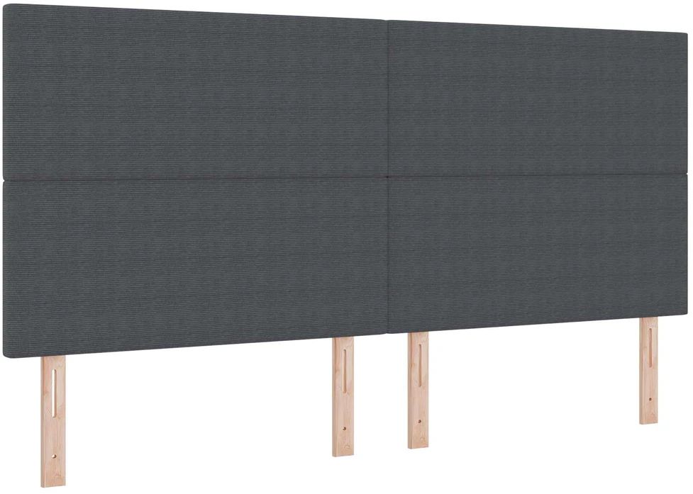 LED galvūgalis Tamsiai pilka 200 cm Kordūrinis audinys