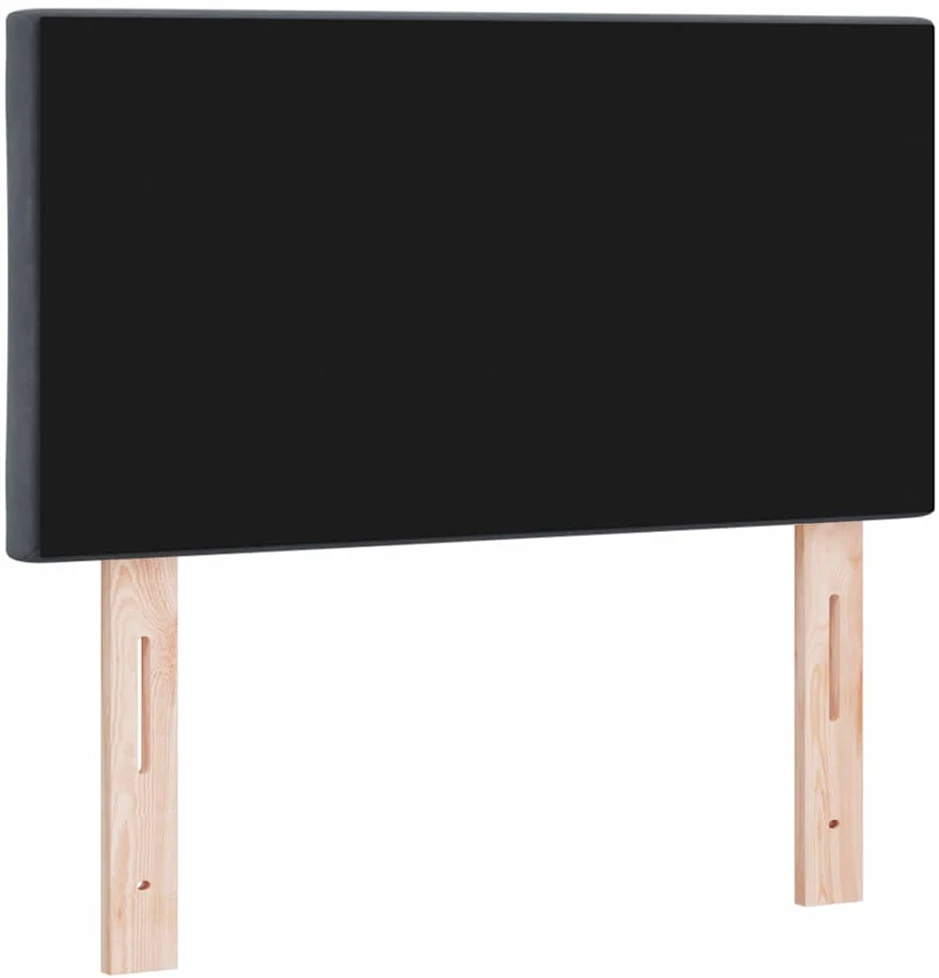 LED galvūgalis Tamsiai pilka 80 cm Aksomas