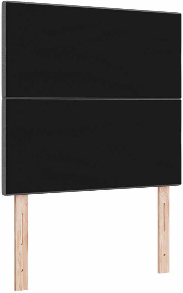 LED galvūgalis su LED juostelėmis Tamsiai pilka 90 cm audinys