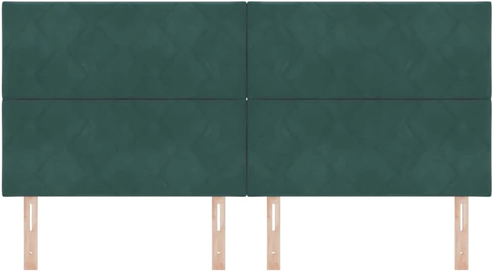 LED galvūgalis Tamsiai žalia 200 cm Aksomas