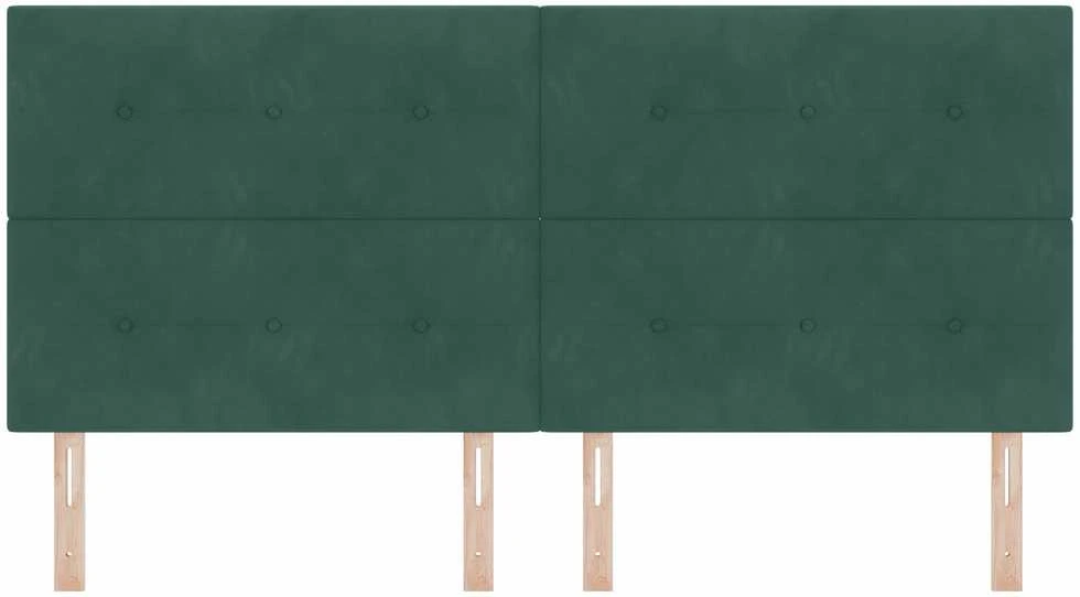 LED galvūgalis su LED juostelėmis Žalia 200 cm Aksomas