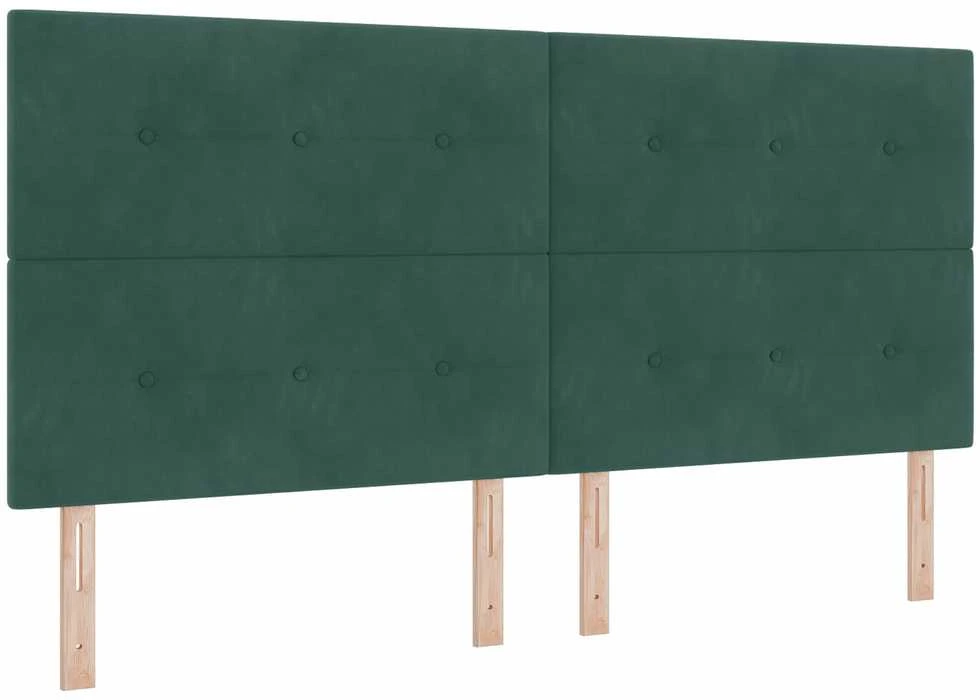 LED galvūgalis su LED juostelėmis Žalia 200 cm Aksomas