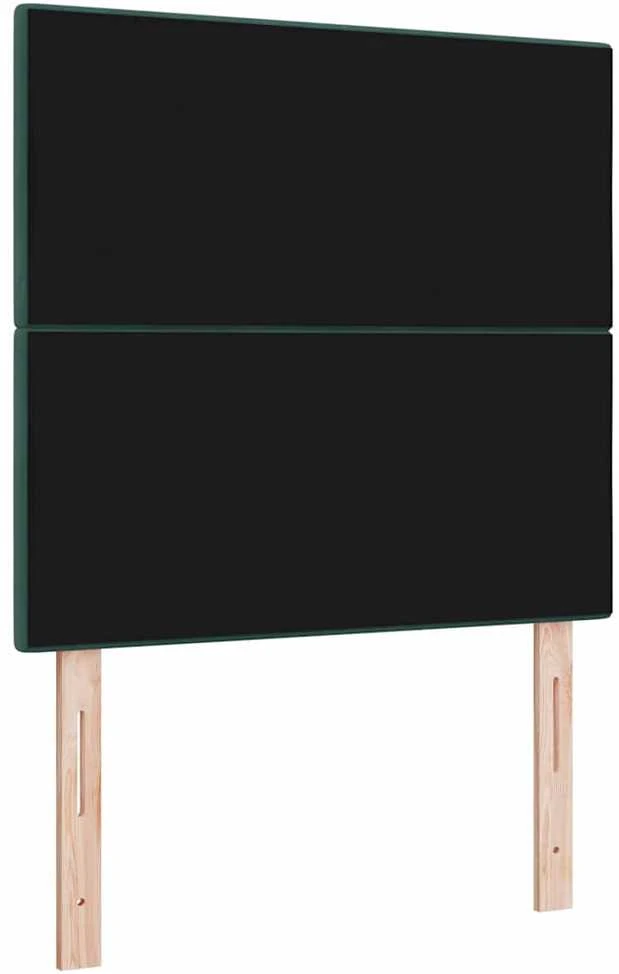 LED galvūgalis su LED juostelėmis Žalia 80 cm Aksomas