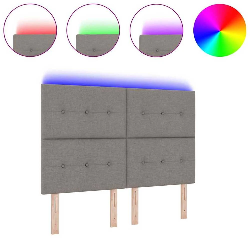 LED galvūgalis Taupe audinys